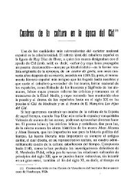 Cuadros de la cultura en la época del Cid: [conferencia leída en los cursos de vacaciones del Instituto Ibero-Americano de Hamburgo]