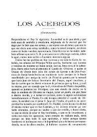Los Acebedos (Continuación)
