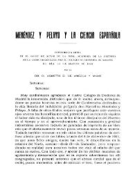 Menéndez Pelayo y la ciencia española