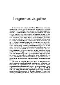 Fragmentos visigóticos