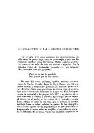 Cervantes y las supersticiones