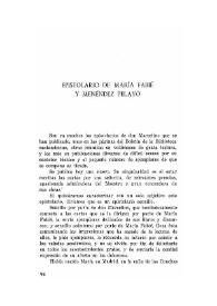 Epistolario de María Fabié y Menéndez Pelayo