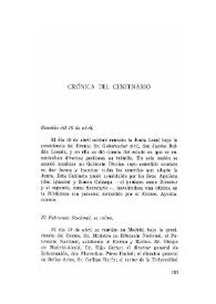 Boletín de la Biblioteca de Menéndez Pelayo, núms. 1 y 2, año 31 (enero-junio 1955). Crónica del Centenario