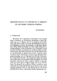 Menéndez Pelayo y el estudio de la imprenta en Santander: papeletas inéditas