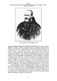 Tipografía Hispano-Arábiga de la Misión Católica-Española de Tánger (Tánger, 1889- ) [Semblanza]