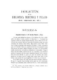 Séneca. Fragmento dramático de D. Marcelino Ménendez y Pelayo