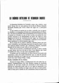 La crónica catalana de Bernardo Boades