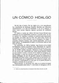 Un cómico hidalgo