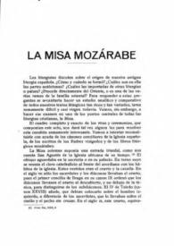 La misa mozárabe