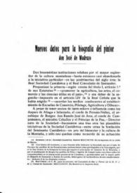 Nuevos datos para la biografía del pintor don José de Madrazo