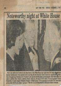 Noteworthy night at White House