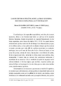 Baranda Leturio, Nieves; Cruz, Anne J. (eds.): 
