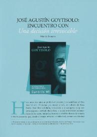 José Agustín Goytisolo: encuentro con 