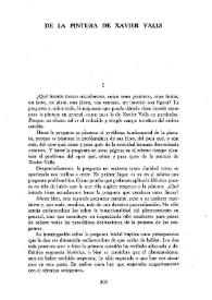 De la pintura de Xavier Valls