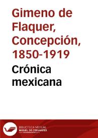Crónica mexicana
