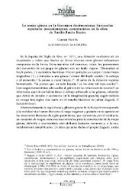 La mujer gitana en la literatura decimonónica finisecular española: procedimientos constructivos en la obra de Emilia Pardo Bazán