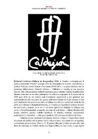 Editorial Caldeirón (Malpica de Bergantiños, 2008- ) [Semblanza]