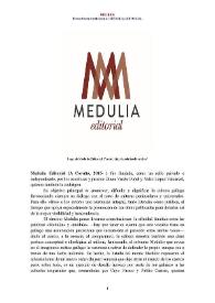 Medulia Editorial (A Coruña, 2015-  ) [Semblanza] 