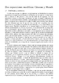 Dos exposiciones modélicas: Cézanne y Munch
