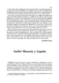 André Maurois y España
