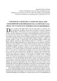 Vincencio Carducho y Lope de Vega: los grabados de los 
