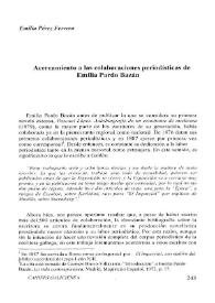Acercamiento a las colaboraciones periodísticas de Emilia Pardo Bazán