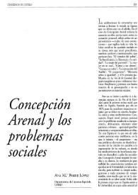 Concepción Arenal y los problemas sociales