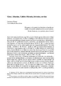 Giner, Altamira, Galdós: Historia, historias, novelas