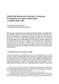 Emilia Pardo Bazán, entre la historia y la literatura: dos momentos en su taller de historiadora y novelista (1882, 1902)
