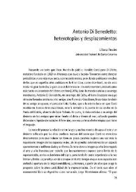 Antonio Di Benedetto: heterotopías y desplazamientos