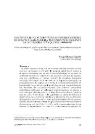 Voces y diálogos. Representaciones de género en los programas de radio femeninos durante la dictadura franquista (1939-1959)