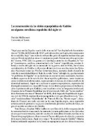 La resurrección de la visión esperpéntica de Galdós en algunos novelistas españoles del siglo XX