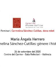 Carmelina Sánchez-Cutillas: gènere i història