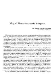 Miguel Hernández ante Bécquer