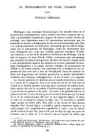 El pensamiento de Paul Tillich