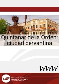 Quintanar de la Orden: ciudad cervantina