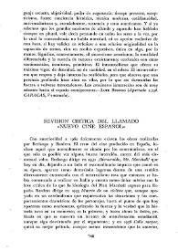 Revisión crítica del llamado 'Nuevo cine español'