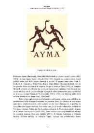 Ediciones Aymà (Barcelona, 1944-1983) [Semblanza]