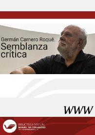 Germán Carnero Roqué. Semblanza crítica