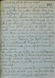 Carta de Miguel Hernández a Germán Vergara. Madrid, 28 de febrero de 1940
