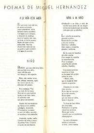 Poemas de Miguel Hernández en la revista 