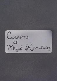 Cuaderno de Miguel Hernández