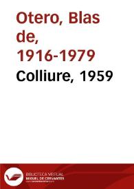 Colliure, 1959