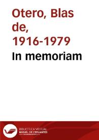 In memoriam