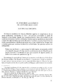 El discurso académico de Antonio Machado (las deudas con Lipps)