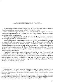 Antonio Machado y Francia
