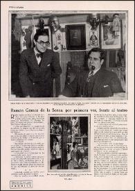 Ramón Gómez de la Serna, por primera vez, frente al teatro