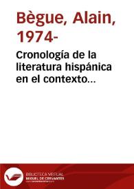 Cronología de la literatura hispánica en el contexto histórico, científico, intelectual y cultural europeo (1648-1750)
