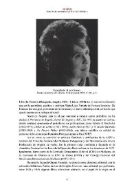 Lília da Fonseca [editora] (Benguela, Angola, 1906-Lisboa, 1991) [Semblanza]