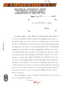 Carta de Miguel Hernández a José María de Cossío. Madrid, 20 de julio de 1935